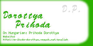 dorottya prihoda business card